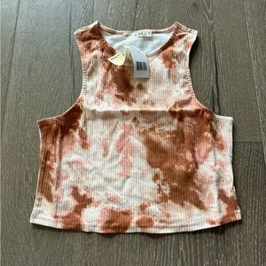 Live to be Spoiled tie-dye crop top